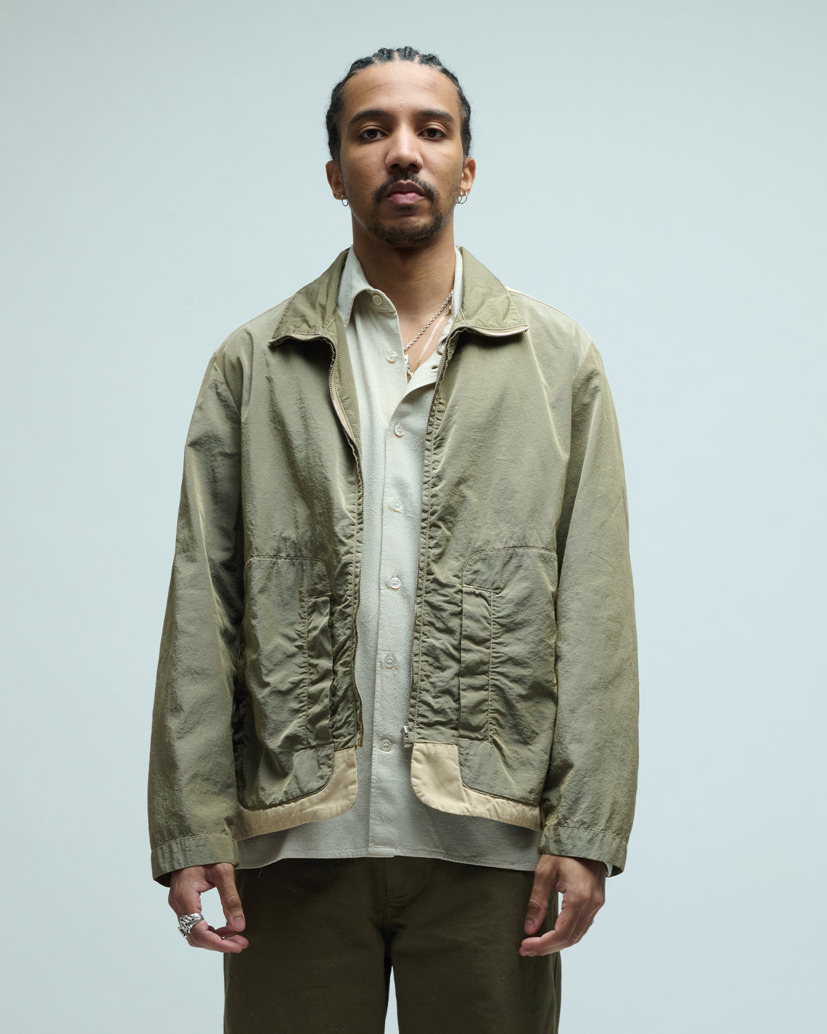 Wanderer Canvas Nylon Cotton Track Jacket