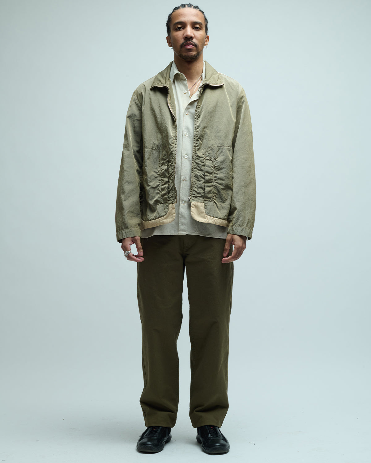 Wanderer Canvas Nylon Cotton Track Jacket