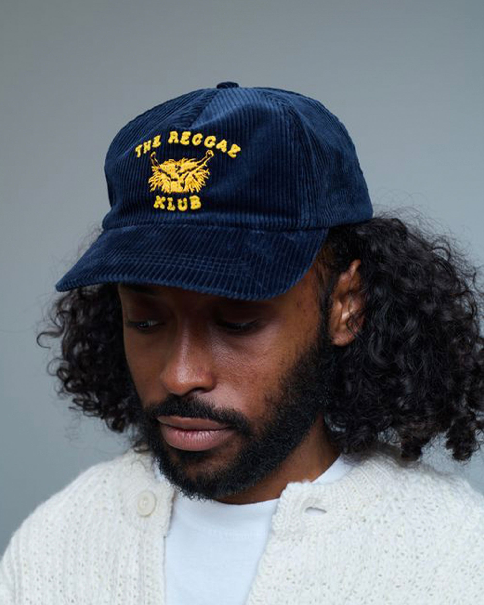 Navy Reggae Klub Corduroy Cap