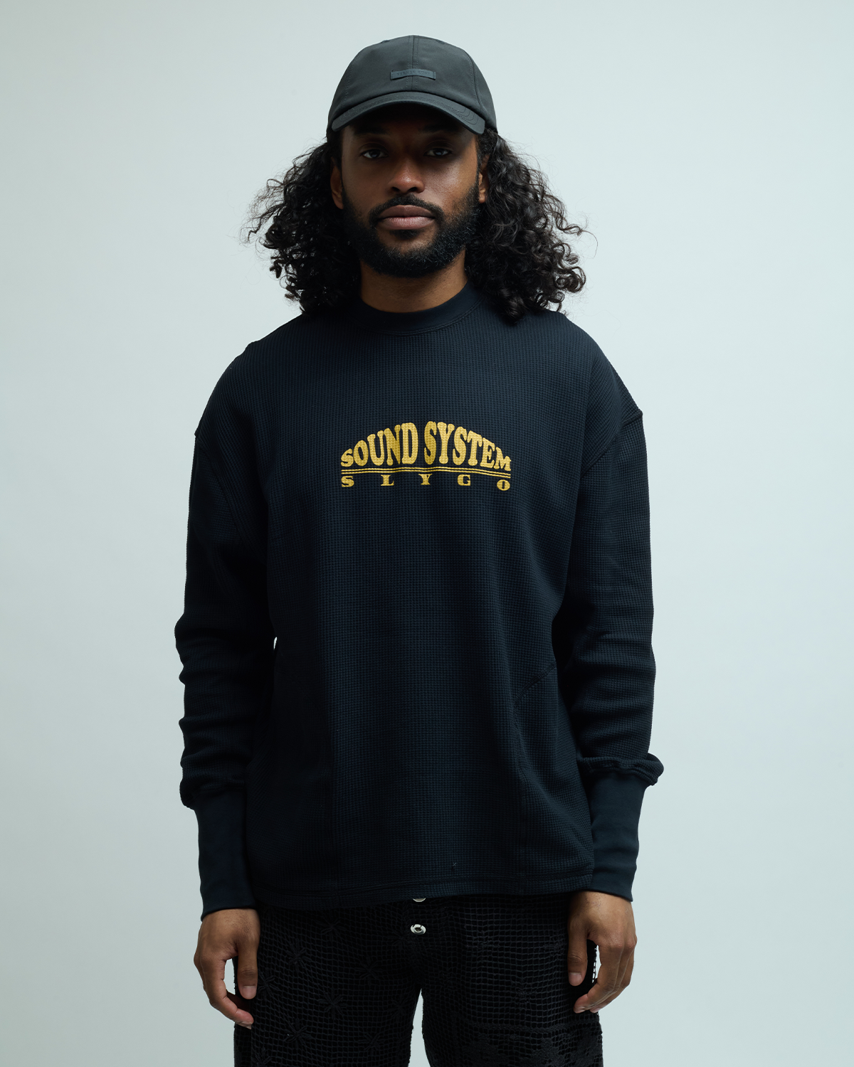 Slygo Waffle Jersey Crewneck