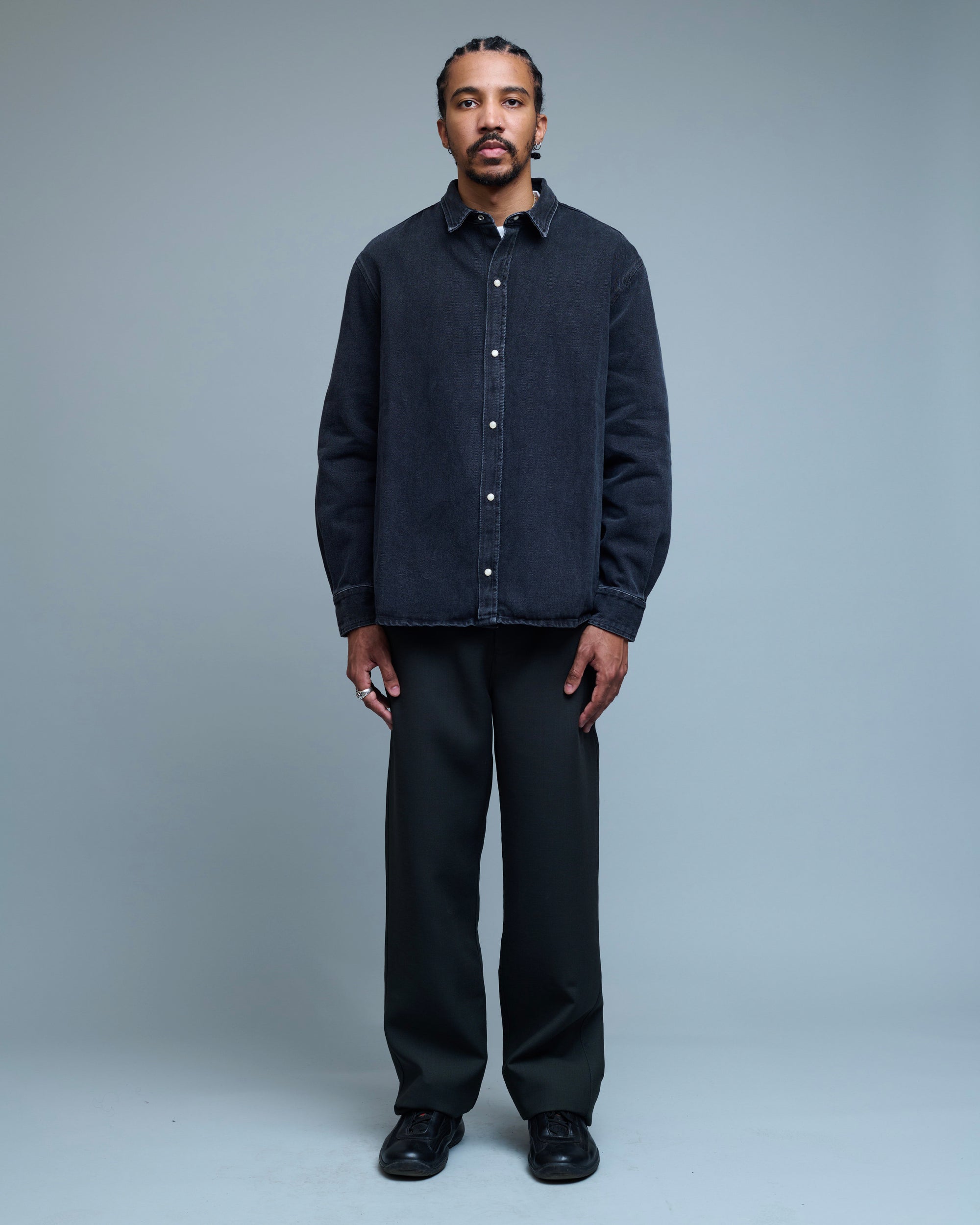 Damon Black Denim Shirt