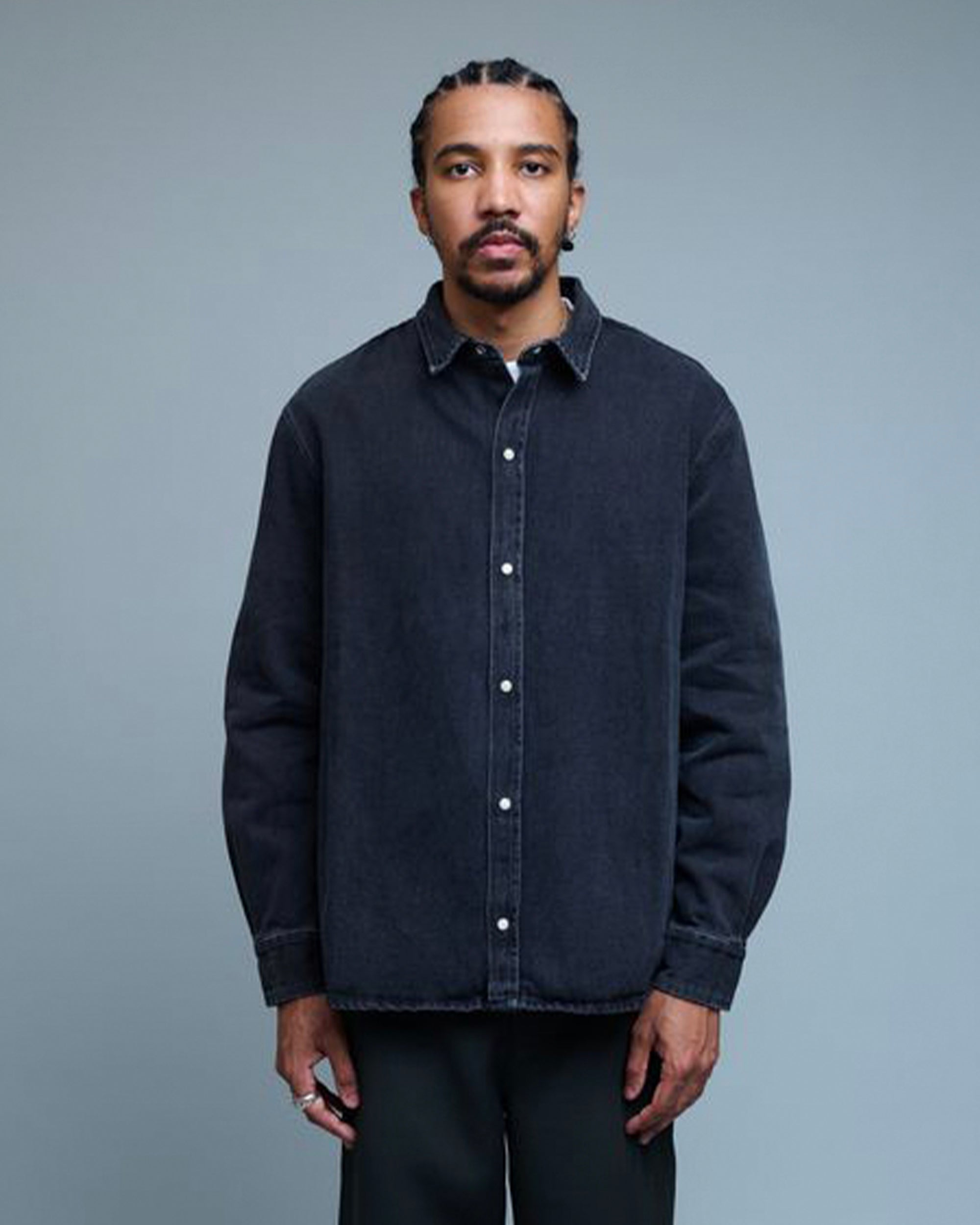 Damon Black Denim Shirt