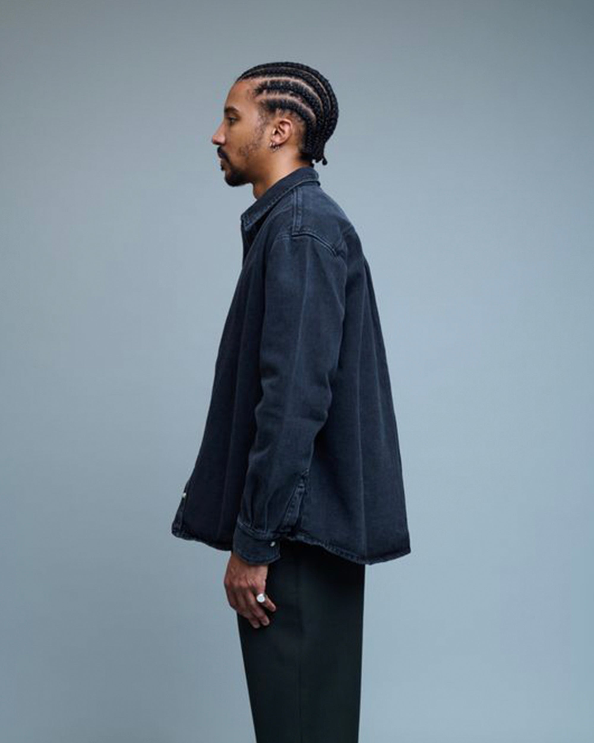 Damon Black Denim Shirt