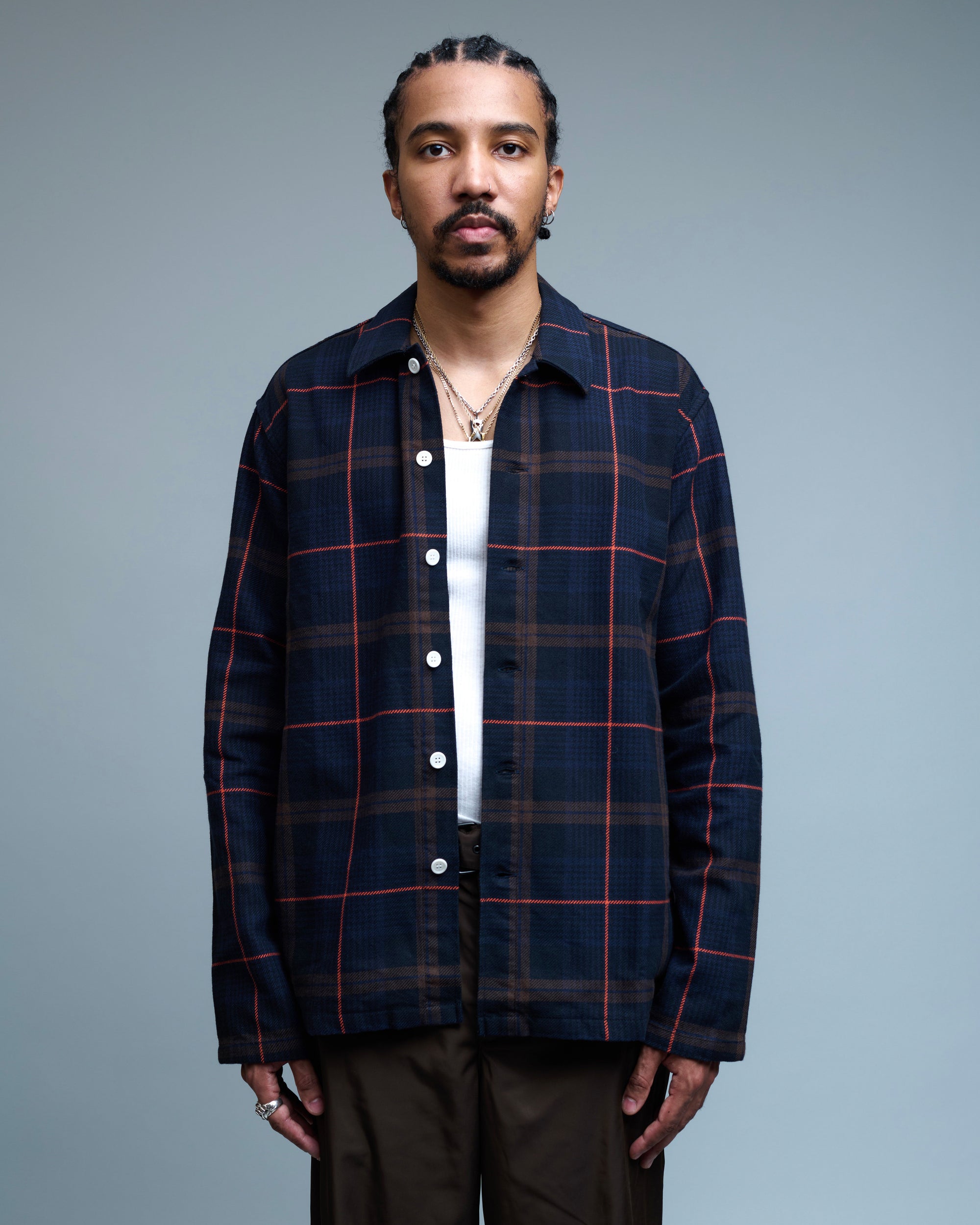 Tyra Big Check Shirt Jacket