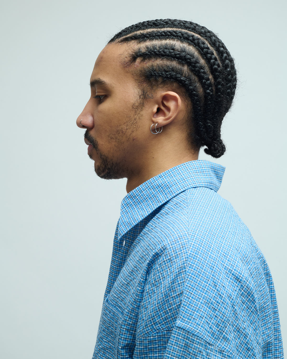 Stable Light Seersucker Check Shirt