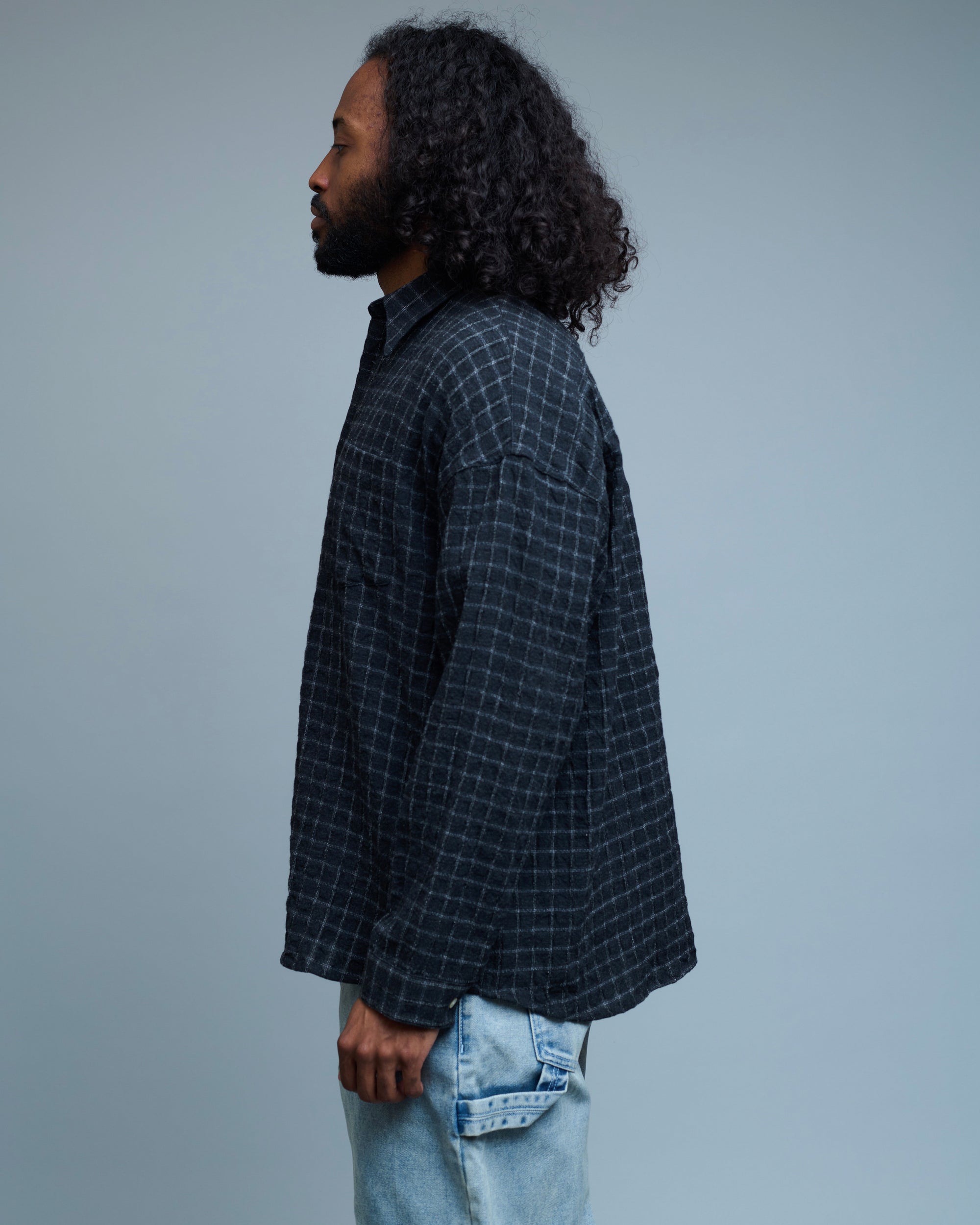 Stable Italian Cotton Blend Check Shirt