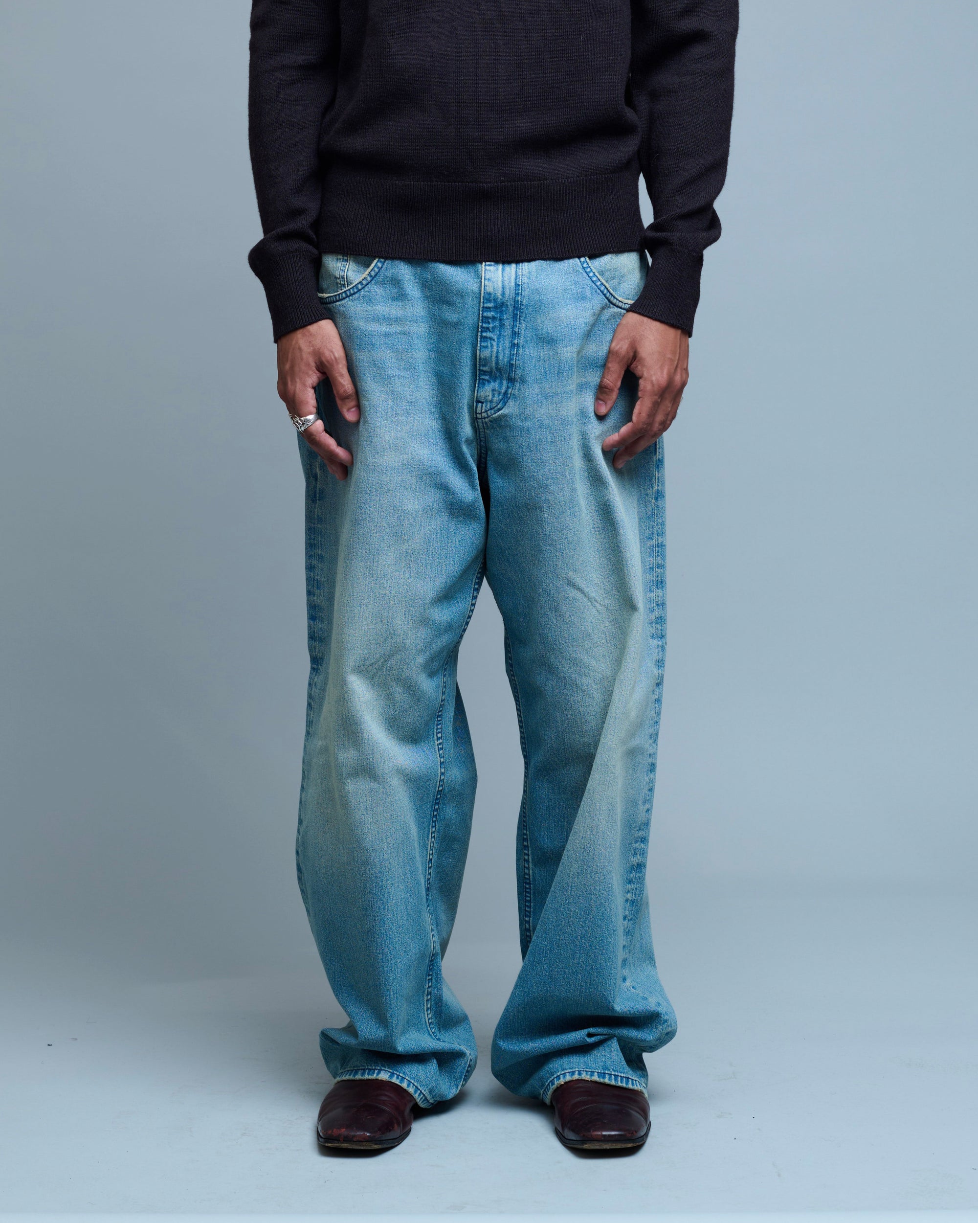 Super Wide Cinch Jeans